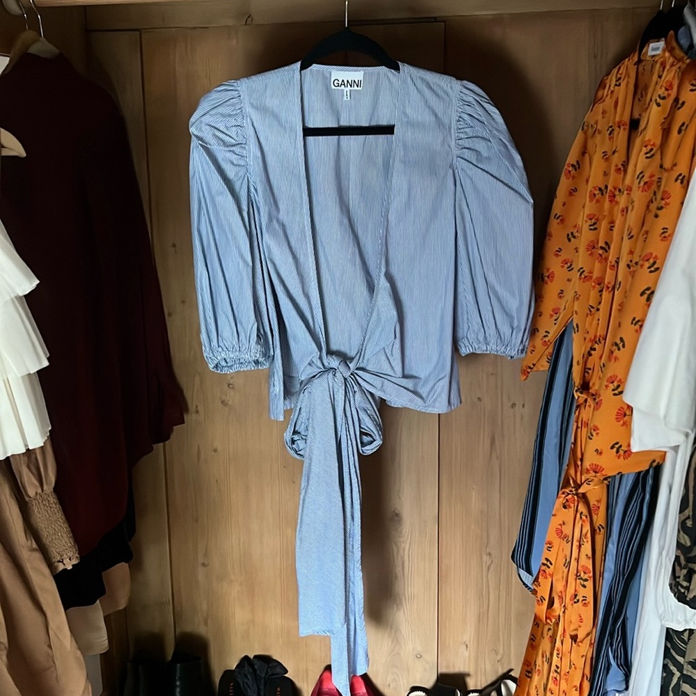 Ganni Wrap Top